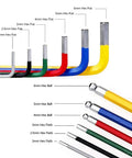 Super Cool Keenso 6 Piece Color Coded Bike Tools Set With Long Arm Internal Hex Allen Wrenches Made From Durable Aluminum Alloy For Easy Grip Bicycle Repair And Home Shop Maintenance Tasks That Are A Total Breeze To Handle Everyday. 2-6mm hex wrenches, flat and ball ends