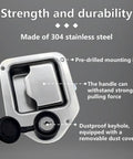 Heavy Duty 304 Stainless Steel Toolbox Latch Replacement 2 Pack With Keys For Truck RV Trailer UTV ATV Paddle Lock showcasing features