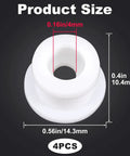 4 Pcs White Shifter Bushing Kit For Shifter Cable And Shift Linkage, Transmission Shift Cable Bushing Replacement size info