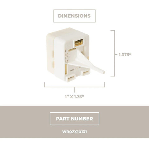 Refrigerator Compressor Start Relay For No Brainer Install, OEM Quality Replacement Part, Compatible With WR07X10131
