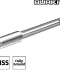 Beefy Pro Grade M12 X 1.25 Right Hand Tap For Metal HSS 6542 High Speed Steel Straight Fluted Machine Tap 12mm Cutting Diameter 1.25mm Pitch