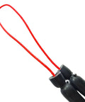 Close-up of Pole Spear Band For Polespear, 7/16 Inch Outer Diameter, 3/16 Inch Inner Diameter, showing red Spectra cord loop.