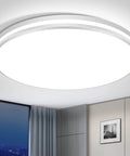 LED Flush Mount Ceiling Light 10.3 Inch 20W 5000K Daylight IP44 Waterproof Ceiling Fixture for Kitchen, Bathroom, and Hallways