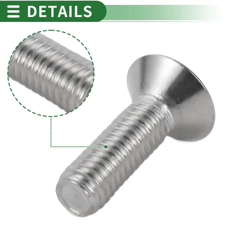 Universal Car Modification M6 Gasket Bolt For License Plate Frame, M6x1.0, Aluminum Alloy, close-up view