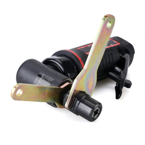 One Quarter Inch Angle Die Grinder With Pistol Grip Air Powered 20000 RPM AP17315 Includes One Quarter Inch Collet Rear Exhaust Safety Lock Throttle