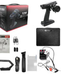 2.4GHz 11CH RC Transmitter With Dual Antennas and 3.5 Inch IPS Screen, FS-G11P transmitter, FS-R11P receiver, packaging, accessories