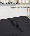 Heavy Duty Waterproof Coffee Maker Cover Fits K Elite and Hamilton Beach 12 Cup Machines, with handle detail, black