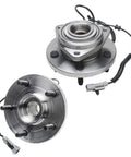 Six Piece Front Wheel Bearing Hubs Kit With Two Front Hubs And Four Upper And Lower Ball Joints For 2005-2010 Jeep Grand Cherokee And 2006-2010 Commander Replacement Front Left And Right Hubs To Beef Up Your Jeep 5 Bolt ABS Sensor Ready