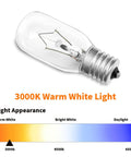 Two Pack 40W Microwave Light Bulbs WB36X10003 130V E17 Base Warm White Replacement For GE LG Frigidaire Kenmore And More