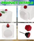 4 Quart Poly Power Unit Hydraulic Fluid Reservoir Tank with 4 inch round opening and square bolt pattern details