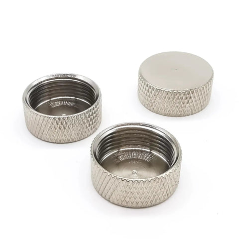 Three nickel-plated Coax Adapter Dust Cap Set For SO239 UHF PL259 And Type N Female Connectors Protective Dust Covers