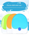 No Fuss Premium Durable Plastic Toilet Seat For Elongated Bowls Featuring Quick Swap Hinges Quiet Close Action Smooth Gliding Lid White Bathroom Real Deal Upgrade in green, orange, and blue colors.