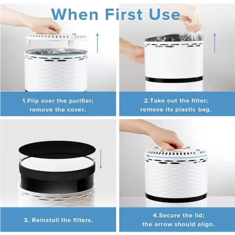 Step-by-step installation of LV H132 Replacement Filter for Air Purifier with AHAM Verifide Certification