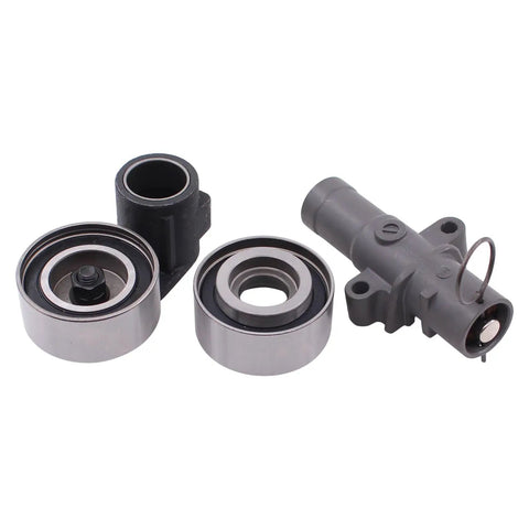 All In One Timing Belt Kit With Water Pump For Honda Accord 2003 2017 Crosstour Odyssey Pilot Ridgeline Acura MDX RDX RL TL TSX ZDX Saturn Vue 2004 2007 Includes Pulleys Tensioners And Gasket metal components close-up