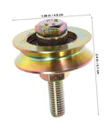 Heavy Duty Sliding Door Rollers With U Shaped Track for Smooth Motion Replacement Hardware image showing roller dimensions.