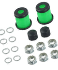 Pivot Tube Maintenance Kit For Skateboards And Longboards With Pivot Cups Axle Nuts Speed Rings Cylindrical And Tapered Bushings In Green This Rebuild Set Keeps Your Trucks Solid And Smooth shown in image