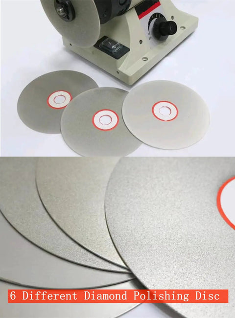 Diamond Polishing Disc Set Six 6 Inch Flat Lap Wheels With 80 400 600 800 1500 3000 Grit for stone glass polishing