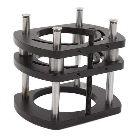 DIY Friendly Aluminum Router Lift For Woodworking Pro Grade Table Lifting System With 4 Jaw Clamping Elevates Router Tables For Precise Small Trimming And Custom Projects, aluminum lift base