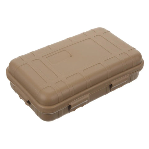 Brown Two Pack Survival Storage Box Set With Shockproof Waterproof Outdoor Tool Case For Camping Hiking Fishing And Field Adventures Tough Gear Case Keeps Your Gear Safe And Ready For Adventurers