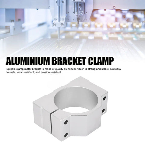 Precision 65Mm Spindle Clamp Motor Bracket For Cnc Router Machinery Aluminum Alloy Mounting Holder Assembly close-up image