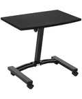 On Wheels Height Adjustable Laptop Desk For Home Office And Classroom Use, A Mobile Sit Stand Workstation With Locking Twist Knob, compact design