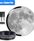 Epic 1.25 Inch Astronomy Accessory Kit with Plössl 12.5mm eyepiece and Moon Skyglow filter for detailed lunar viewing