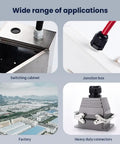 Applications of 10Pcs M10x1.5 Cable Gland With Gasket 2-5mm including switching cabinet, junction box, factory, heavy duty connectors.
