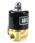 One Quarter Inch Brass Electric Solenoid Valve 110V AC Normally Closed NPT Thread No-fuss Setup for Water and Air Lines