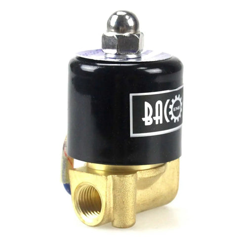One Quarter Inch Brass Electric Solenoid Valve 110V AC Normally Closed NPT Thread No-fuss Setup for Water and Air Lines