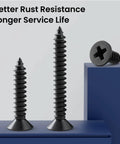 Must Have Wood Screws Assortment Kit For Woodworking And DIY Projects, 289 Pieces, High Hardness Flat Head Self Tapping Screws