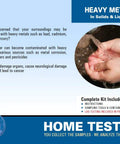 Heavy Metals Test Kit For Ground Water, Waste Water, And Soil With Arsenic, Cadmium, Cobalt, Copper, Chromium, Hexavalent Chromium, Mercury, Lead, And Thallium, Lab Fee And Mailing Fee Included, At Home DIY Friendly, 1 Pack, 5 Business Days.