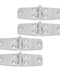 Four Piece Marine Door Hinges 102x38mm Stainless Steel Boat Hatch Hinges For Yacht Flush Mount Seamless Design Rustproof 316 SS