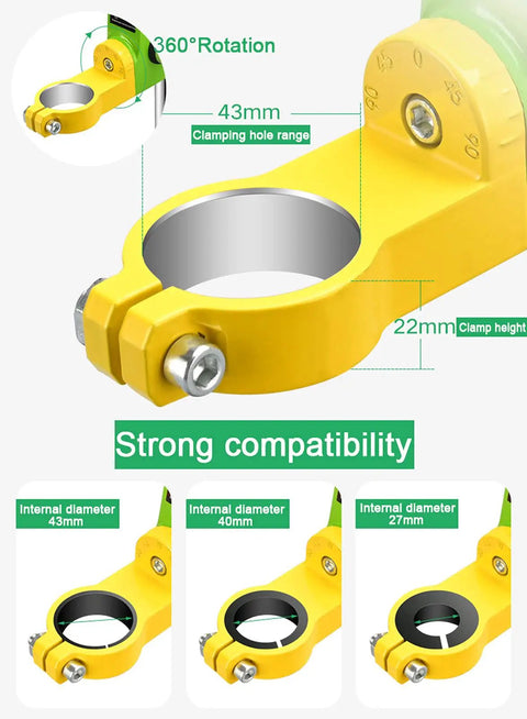 Premium Piefeak Drill Press Stand With Solid Vice And Workbench adjustable clamping fixture with 360 rotation for precise drilling.