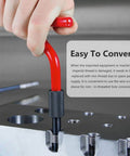 15 Piece Helicoil Thread Repair Kit For Automotive Use M14x1.5 Stainless Steel Thread Inserts in action on metal block