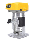 Cordless Wood Router With Brushless Motor 800W Power Five Variable Speeds Up To 30000 RPM Woodworking Trimming Kit side view