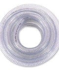 Half Inch PVC Reinforced Tubing With Spiral Steel Wire 25 Ft Built Tough High Pressure Flexible Vinyl Hose coiled view