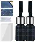 Fix Cracks Fast With Nano Glass Repair Kit For Windshields And Glass Chips Scratches with repair fluid, cutter, and resin bottles