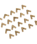 20Pcs Copper Barrel Hinges Set For Cabinets And Jewelry Boxes Furniture Copper 20mm By 4mm Wide View
