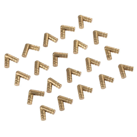 20Pcs Copper Barrel Hinges Set For Cabinets And Jewelry Boxes Furniture Copper 20mm By 4mm Wide View