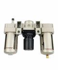 Three Eighths Inch Pneumatic FRL Air Filter Regulator Combination AF3000 AR3000 AL3000 unit front view