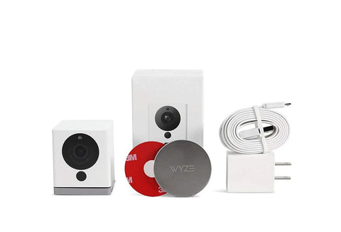 1080P HD Indoor WiFi Smart Home Cam With Night Vision And Two Way Audio Works With Alexa And Google Assistant 2 Pack White