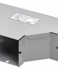 Top Shelf Lay In Wireway Tee Fitting With Side Hinge Cover For Dead Simple T Junction Cable Routing, steel, heavy duty, NEMA 1.