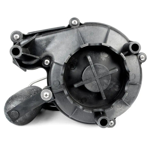 One Third HP Cast Iron Sump Pump With Vertical Switch, 3160 GPH, thermoplastic volute detail, Beefy Non Clogging Vortex Impeller