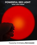 Red LED Flashlight With One Mode For Night Observation Astronomy And Aviation Two Pack Red Light Torch Powered By AA Battery Not Included