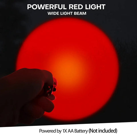 Red LED Flashlight With One Mode For Night Observation Astronomy And Aviation Two Pack Red Light Torch Powered By AA Battery Not Included