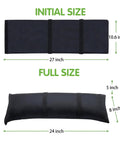 Fillable Black Sand Bags 2 Pack 44 Lbs Each For Umbrella Bases And Patio Furniture Weights Waterproof 800D Oxford Cloth