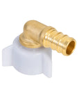 Half Inch PEX Swivel Elbow Fitting NPT Female Threaded Brass Crimp NPSM 90 Degree Adapter For RV PEX Faucet Connector Built Tough Lead Free DZR Brass NSF ANSI 61 Certified Quality, brass 90-degree elbow