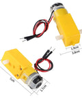 Six Pack Prewired DC Gear Motors With Dual Shaft For DIY Smart Car Robots And Four Wheel Drive Toy Cars 3V To 6V Operation