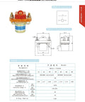 Heavy Duty Dc Contactor For All Electric Forklift And Truck Stacker Motor Switch Power Supply 48V shown with dimensions and specifications.