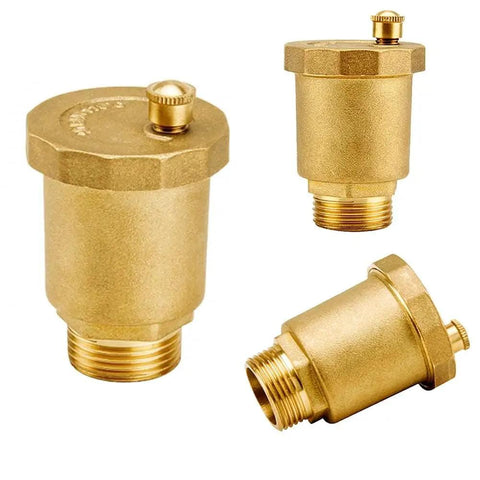 Brass Automatic Float Valve Kit With 3/4 NPT Air Bleeder Release Vent Valve Pipe Fitting Connector Adapter And Universal Fittings